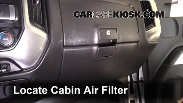 2015 Chevrolet Silverado 2500 HD LT 6.6L V8 Turbo Diesel Crew Cab Pickup Air Filter (Cabin) Replace